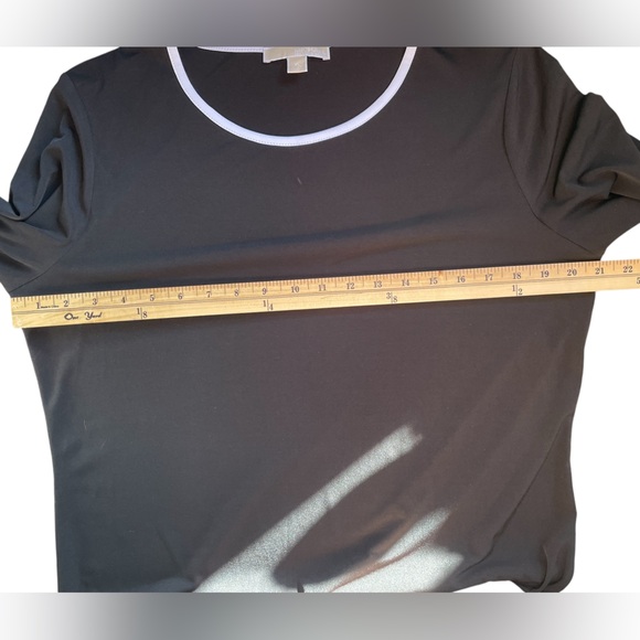 MICHAEL MICHAEL KORS Black/White Flutter Sleeve Flutter Hem Dress Extra Large - Picture 11 of 16